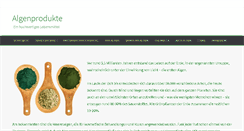 Desktop Screenshot of algen-algenprodukte.de