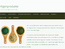 Tablet Screenshot of algen-algenprodukte.de